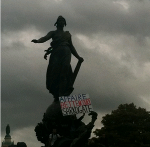 Pancarte place de la Nation
